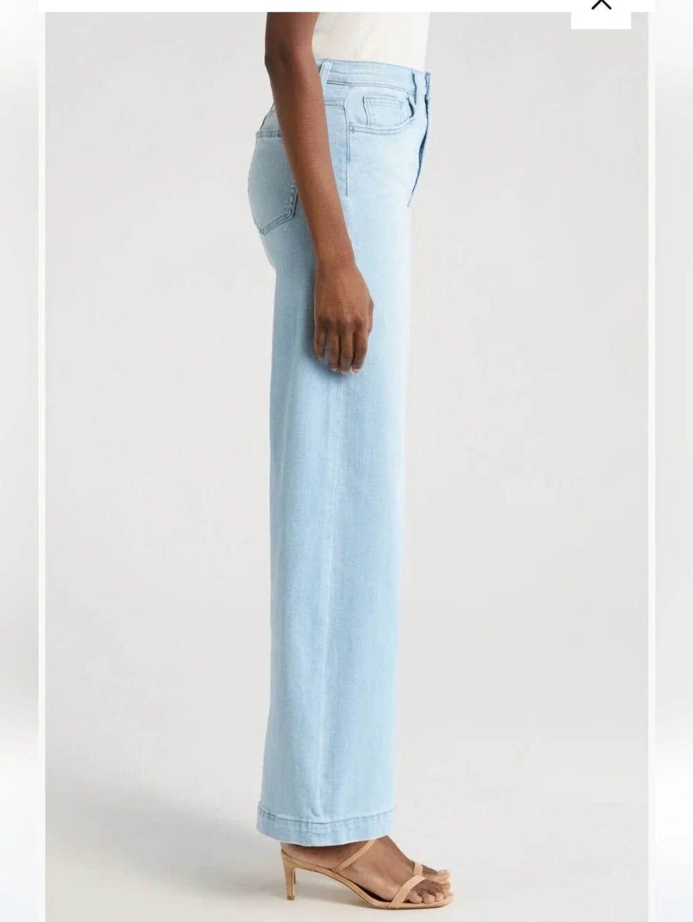 Joe's Jeans Light Blue Wide-Leg El Savadore High-Rise Jeans
